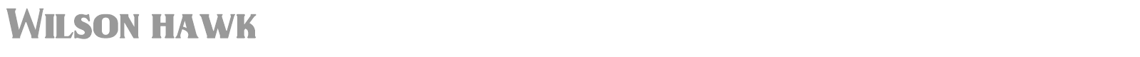 Wilson Hawk font preview